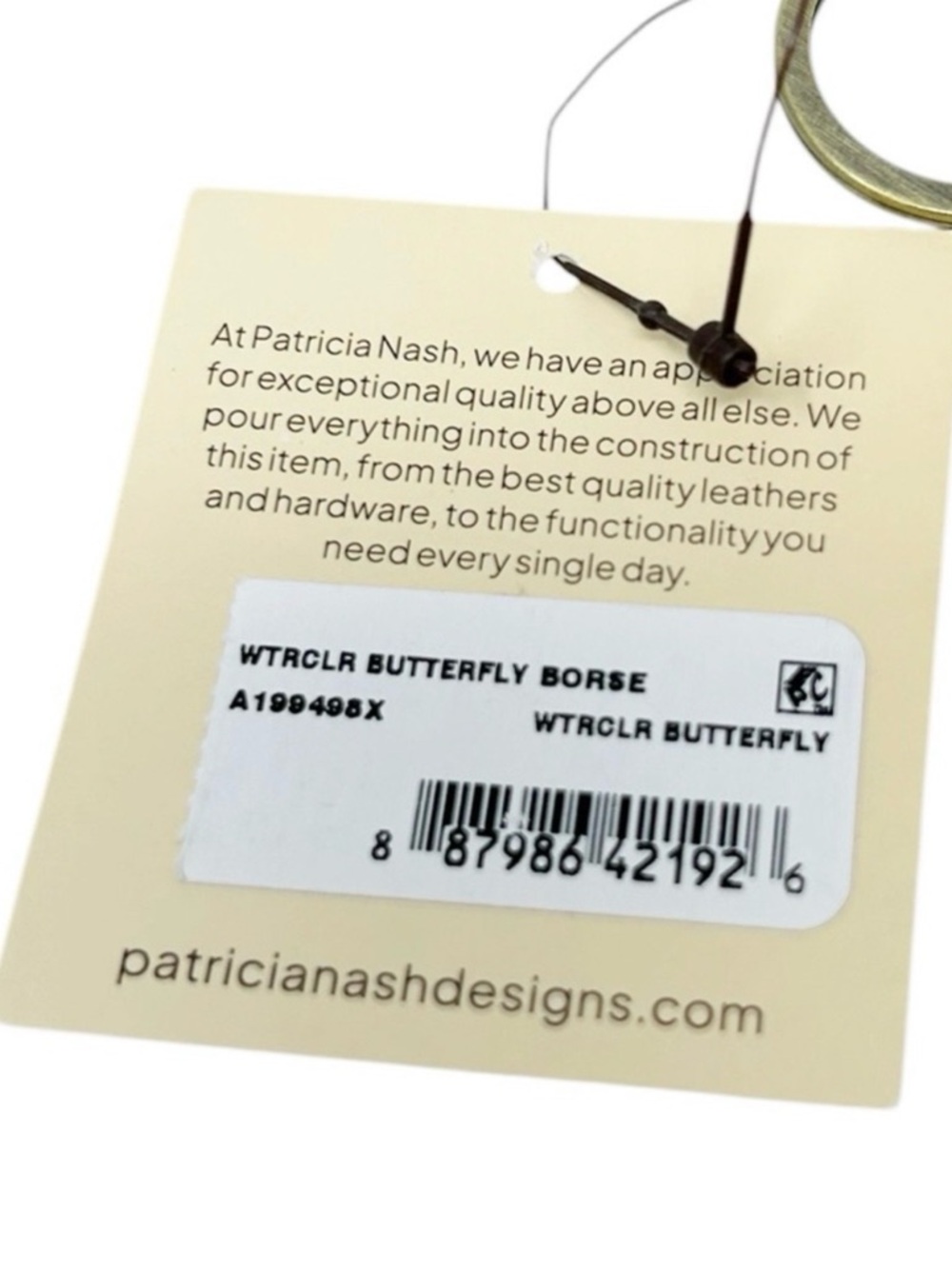 Patricia Nash NWT Multicolor Floral Leather Coin Pouch Keychain - Picture 5 of 11